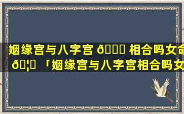 姻缘宫与八字宫 🐛 相合吗女命 🦋 「姻缘宫与八字宫相合吗女命好吗」